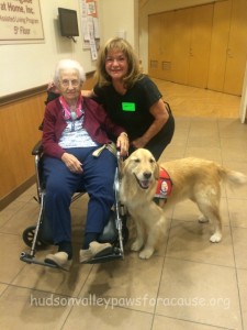 Therapy dog Cooper at Morningside